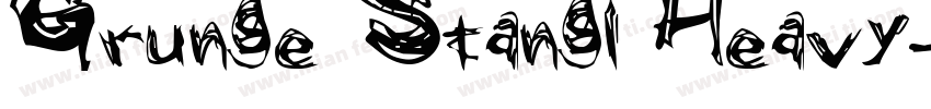 Grunge Stangl Heavy字体转换